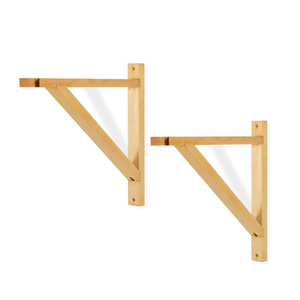 Lot de <span class=keywords><strong>2</strong></span> Montage Mural Bois Support Scone Pendentif Lampe Kit pour BRICOLAGE Projet Naturel en bois support d'étagère murale - Product Image 6