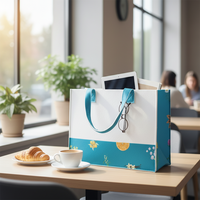 Sac fourre-tout décontracté en feutre pour femme, motif fruits, grande capacité 20-35L, double anse, ruban décoratif, pour shopping et voyage