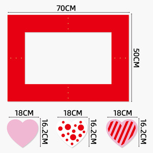 กรอบรูปพร้อมอุปกรณ์ประกอบฉากวันวาเลนไทน์ DAMAI สำหรับตกแต่งงานปาร์ตี้ ของชำร่วยแสนหวาน ของตกแต่งงานแต่งงาน - Product Image 4