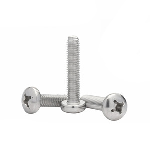 304 Stainless Steel Phillips Head Self Tapping <b>Screws</b> M3 M4 Metric Right Hand Pan Head Class 12.9 Metal Fasteners - Product Image 1