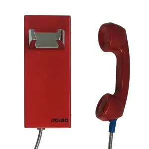 Joiwo VoIP Telepon Dinding Merah Darurat Berprogram SOS Telepon Dial Otomatis JWAT205