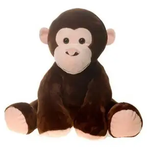 OEM custom soft sitting 12 inch plush animal toy forest series for children Tiger monkey giraffe