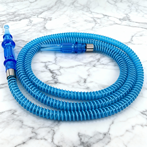Tuyaux en plastique pour narguilé en acrylique bleu vif en spirale, accessoires pour narguilé, narguilé, tabac, fournitures pour fumer à domicile - Product Image 1