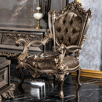 Ensemble de canapés de luxe en bronze royal, canapé classique turc en velours argenté avec table en marbre cannelé pour salon de villa