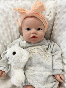 Búp bê silicon toàn thân 50CM 4.5KG 100% mới, sống động như thật, đáng yêu, búp bê Reborn Bebe có thể đi tiểu và uống nước, hệ thống ướt - Product Image 2