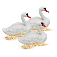 Canard blanc flottant réaliste en PE, ornement aquatique pour bassin et jardin, leurre de chasse, conception étanche