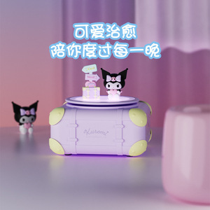 ลำโพงบลูทูธพกพา Lucky Emma พร้อมไฟกลางคืน LED น่ารัก ลายการ์ตูน ใช้เป็นโคมไฟตั้งโต๊ะได้ แบตเตอรี่แบบชาร์จได้ 5V - Product Image 4