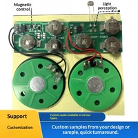 Boîte d'emballage électronique avec accessoire, module musical à commande magnétique, mécanisme de boîte cadeau activé par la lumière, voix automatique