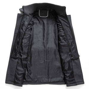 Men Fashion Autumn Winter Wool Trench <strong>Coats</strong> Fashion Middle <strong>Long</strong> Jacket Male Double Collar Zipper <strong>Coat</strong> Windbreak Woolen Overcoat - Product Image 4