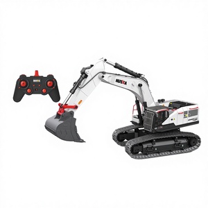 1594 Plastic Remote <b>Control</b> Excavator Electric 50m Range 1:14 Scale Engineering Vehicle Toy with Charger - Product Image 3