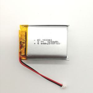 IEC62133 KC 103040 <span class=keywords><strong>3</strong></span>,7 v batería lipo de 1200mah batería de polímero de iones de litio - Product Image 2