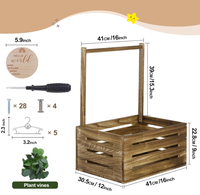 Panier de rangement en bois personnalisé pour bébé, cadeau de naissance pour les nouveaux parents