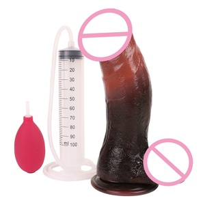 SXXY Dildo Grande Realista, Pene Artificial Negro, Dildo con Chorro de Agua, Simula la Eyaculación, Estimula la Masturbación - Product Image 2
