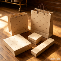 Sacs en papier kraft personnalisés avec logo, usine source, sacs en papier pour emballage de vêtements, sacs de courses, sacs classiques de luxe marron avec nœud papillon