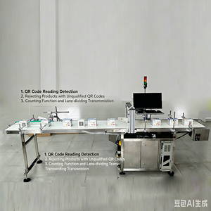 เครื่องจักรรวมระบบ AI Vision สำหรับสแกนและคัดแยก QR Code พร้อ<span class=keywords><strong>ม</strong></span>ระบบปฏิเสธสินค้าเสียอัตโนมัติด้วยการจับคู่ข้อมูล - Product Image 6