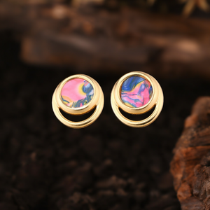 Boucles d'oreilles à clous tendance E295-E180-0426HC - Product Image 3