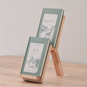 Présentoir à livres en bois massif, double couche, Angle réglable, organisateur de rangement de bureau pour livres et supports de lecture - Product Image 4