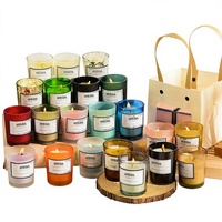 Großhandel Private Label Marken-Aromatherapie Duftkerzen-Set aus Bio-Sojawachs, Bienenwachs und Kokoswachs als Geschenkset für Feiertage