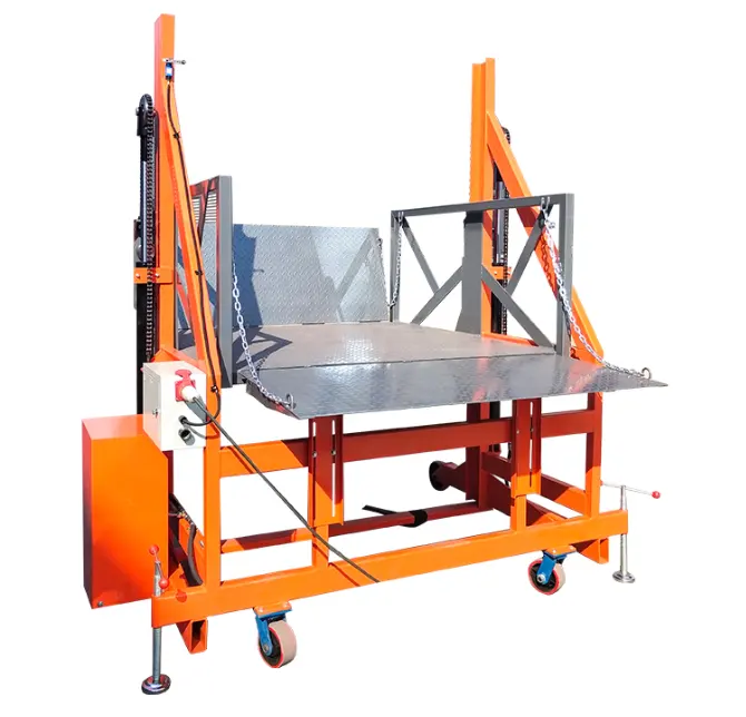 Loading and Unloading Lifting Platform Loading Capacity 2 Tons for Container Mobile unloading platform