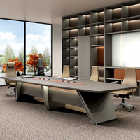 Ensemble de mobilier de bureau moderne : bureau, table de salle de conférence, table de conseil d'administration, table de réunion, tables et chaises de conférence