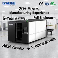 Machine de découpe laser à fibre numérique IA 3 axes haute précision G.WEIKE LF3015GA 4000W à refroidissement par eau pour tôles métalliques