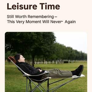 Chaise de camping pliable moderne en aluminium à installation rapide-Légère et durable pour une utilisation en entrepôt et en parc - Product Image 2