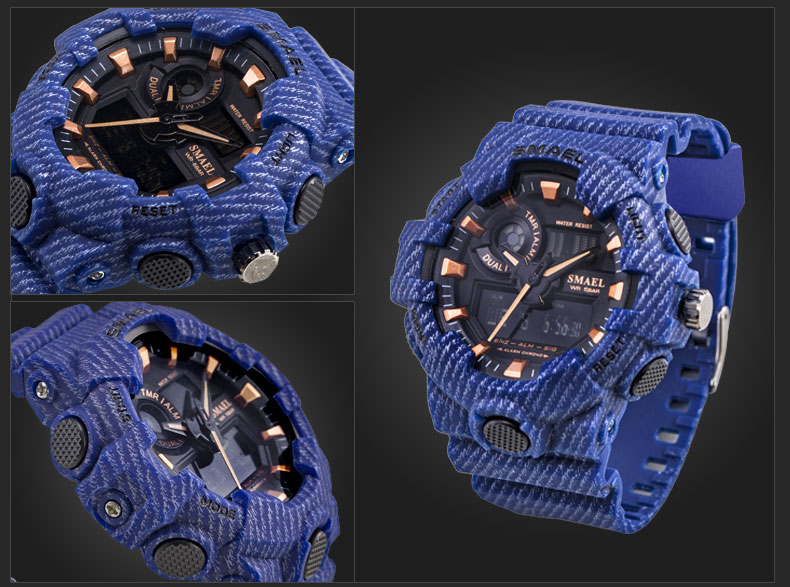 SMAEL 8001 unique design plastic digital watch  in stock sports watch for sale