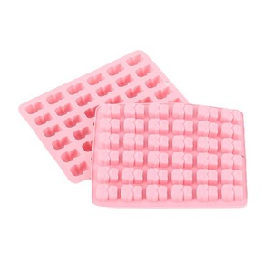 <b>Cute</b> <b>Bear</b> Silicone Mold 36 Piece Pink For Chocolate Fondant Cake Decoration - Product Image 1