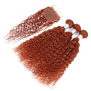 Estensioni dei <span class=keywords><strong>capelli</strong></span> umani vergini lisci Color zenzero arancione, fasci di <span class=keywords><strong>capelli</strong></span> Color Ombre per <span class=keywords><strong>capelli</strong></span> in rame 350 # con chiusura frontale in pizzo - Product Image 1