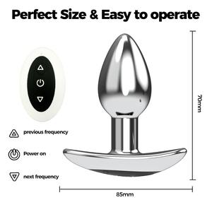 Kablosuz Uzaktan Kumandalı <span class=keywords><strong>Anal</strong></span> Plug Çok Frekanslı Titreşim Erkekler Kadınlar Unisex Su Geçirmez IPX7 Masaj Cihazı Samimi Kullanım - Product Image 4