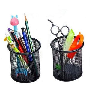 Round Mesh Pen Cup Metal Pencil Holder for Desk <b>Office</b> Pen Organizer - Product Image 3