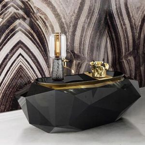 Portugal Lumière Baignoire De Luxe <span class=keywords><strong>Grande</strong></span> Unité <span class=keywords><strong>Italienne</strong></span> Minimaliste Villa Salle De Bains Diamant Baignoire Autoportante - Product Image 2