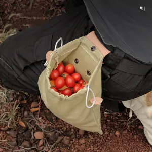 折叠收获袋水果采摘袋蔬菜蘑菇野营户外觅食带袋可折叠野营袋
