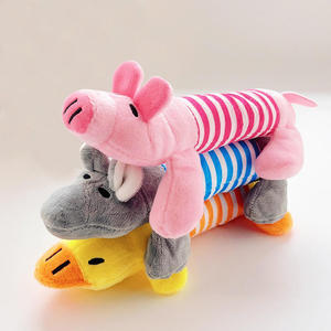 Jouet en peluche vocal pour animaux de compagnie, mignon, en forme de cochon, canard, éléphant, chien, jouet à mâcher pour chat, jouet couineur en peluche pour animaux de compagnie, vente en gros - Product Image 2