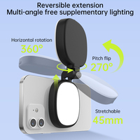 Mini lampe LED magnétique portable, pliable, autonome, pour la beauté, les photos, la luminosité, pratique, appareil photo pour selfie