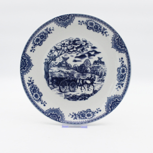 Ensemble <span class=keywords><strong>de</strong></span> soucoupe <span class=keywords><strong>de</strong></span> vaisselle en céramique bleu profond classique Collection <span class=keywords><strong>de</strong></span> vaisselle en porcelaine imprimée pour un usage domestique - Product Image 3