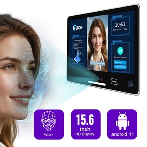 Panel de Control de Acceso con Reconocimiento Facial Android de 15.6 Pulgadas con Doble Cámara y Verificación de Vida Real para Sala de Servidores, Gabinete Inteligente - Product Image 2