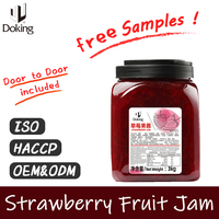 Pabrik grosir harga rendah kualitas tinggi produk jam minuman susu ODM OEM boba teh untuk teh gelembung bahan teh jam stroberi