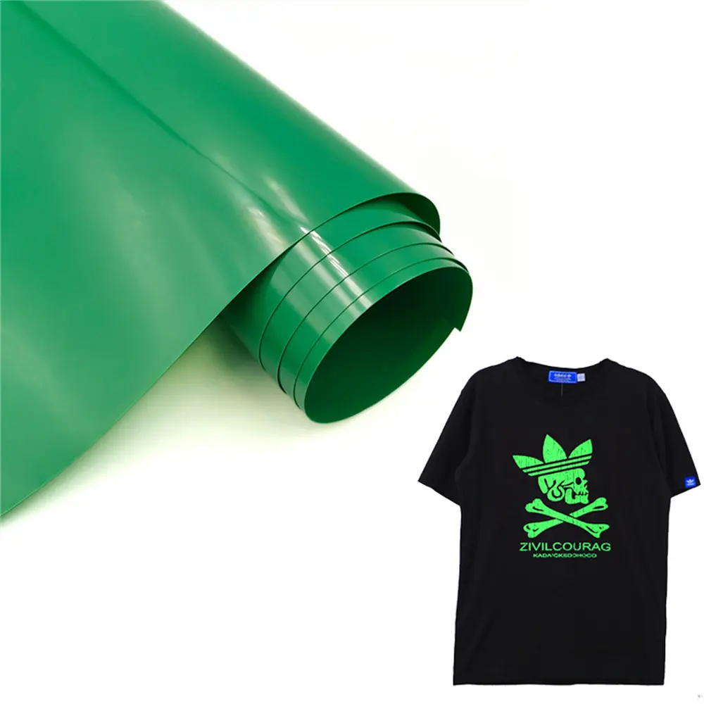 Großhandel Custom Easyweed HTV Filmrolle Vinil Textil Eisen auf PU Gummi Wärme presse Transfer Vinyl für T-Shirt