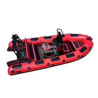 Bateau pneumatique à rames de 5,2 m (520) avec coque rigide en aluminium, capacité 10 passagers, fabriqué en Chine
