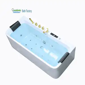 热销工厂供应商亚克力淋浴浴缸喷射双漩涡按摩浴缸
