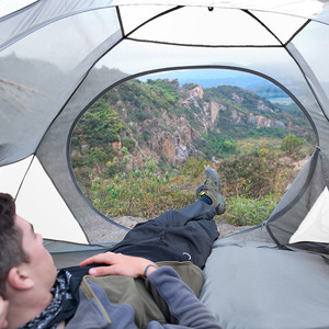 Beishanlang Ultralight Tent 210x145x210mm Double Layer 1-2 Person Four Seasons Waterproof Windproof Camping Hiking - Product Image 1