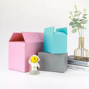 Bán buôn tùy chỉnh sinh thái thân thiện in trống màu hồng bao bì hộp bưu phẩm Kraft cứng nhắc sóng vận chuyển hộp với logo - Product Image 5