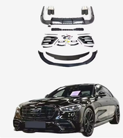 Kit carrosserie pour Mercedes-Benz Classe S W223 : Lame avant et arrière, modèle Babos amélioré, kit de garnitures avant, arrière et pour sorties d'échappement