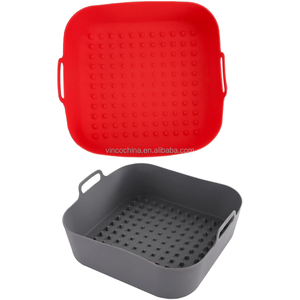 Revêtements en silicone antiadhésifs, <span class=keywords><strong>de</strong></span> qualité alimentaire, réutilisables et écologiques, carrés <span class=keywords><strong>de</strong></span> 8 pouces, pour casseroles, plateaux <span class=keywords><strong>de</strong></span> cuisson, paniers, bols, fours et friteuses à air - Product Image 5