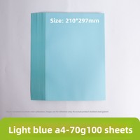 Papier coloré A4 épaissi, 100 feuilles, rose et rouge mélangés, 80g, papier d'impression artisanal pour enfants de maternelle, un paquet