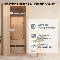 ICEMEND ruang Sauna kering komersial besar nyaman pabrikan termurah Sauna luar ruangan kecil dengan Panel kontrol