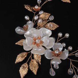 Best-Selling Wedding <strong>Hair</strong> Accessories Crystal Pearl Tiara Flower <strong>Headpiece</strong> Alloy Bridal <strong>Hair</strong> <strong>Vine</strong> for Women Hot Jewelry - Product Image 4