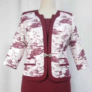 Conjunto de 2 Piezas de Traje de Oficina para Mujer, Elegante, Hasta la Rodilla - Product Image 3