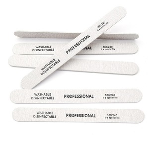 Lime à ongles jetable personnalisée avec logo OEM, grain 240, double face, imperméable, désinfectable, promotionnelle, pour salon de manucure - Product Image 2